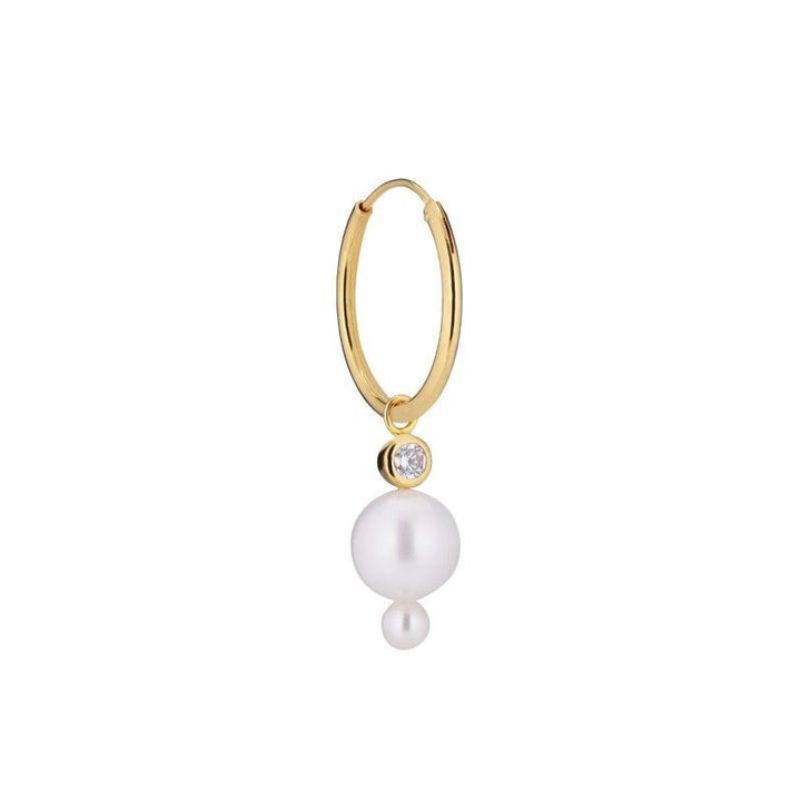 The Earring Shop Horizon Forgyldt Perle Hoop - SS2014 – SS2014