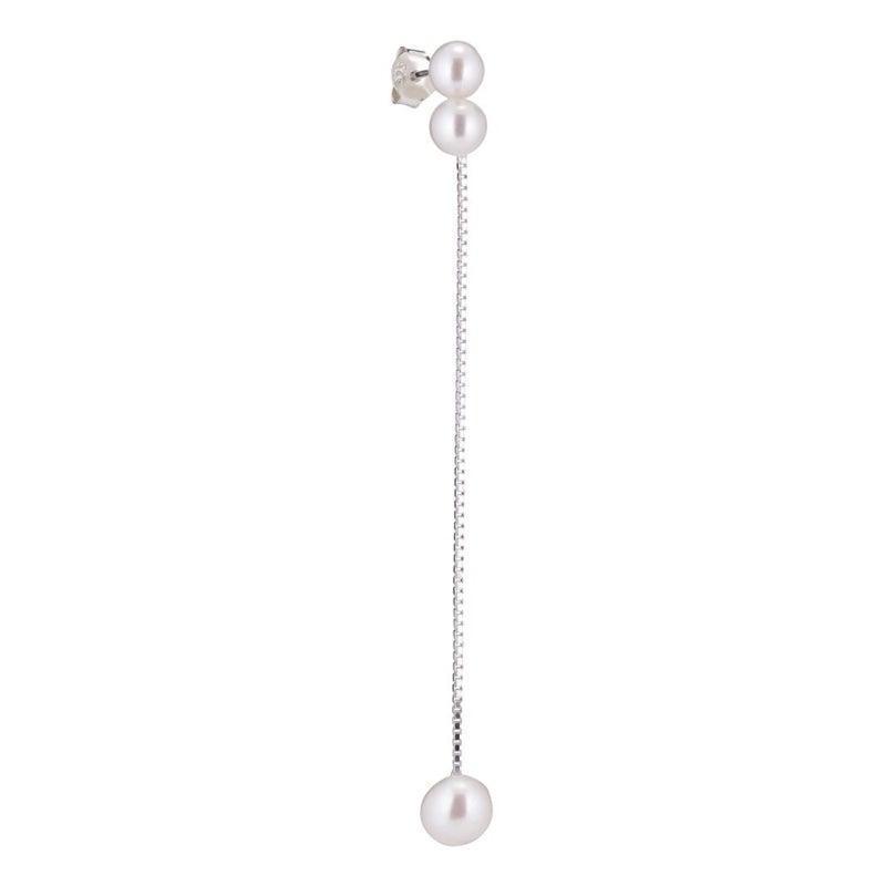 The Earring Shop Sun Ray Stud Sølv Kædeørering - SI2003 – SI2003