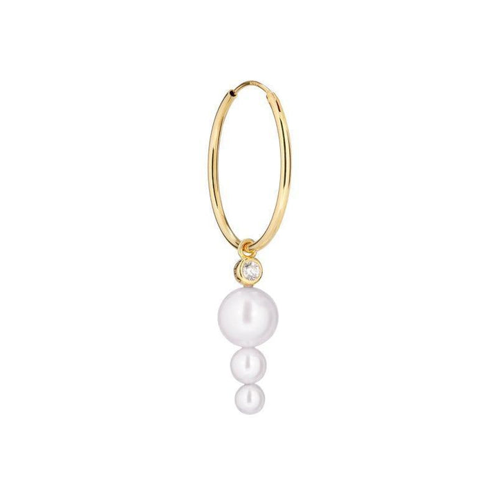 The Earring Shop Toujours Hoop Med Perler - SS2112 – SS2112