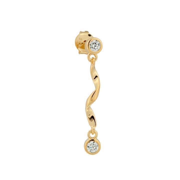 The Earring Shop Twirl Forgyldt Ørering - FW2102 – FW2102