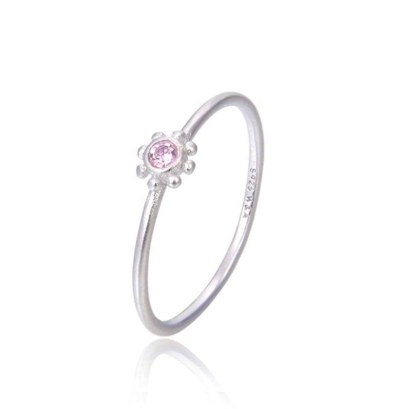 Wioga Pink Small Sun Ring R-4004-S – R-4004-S-001